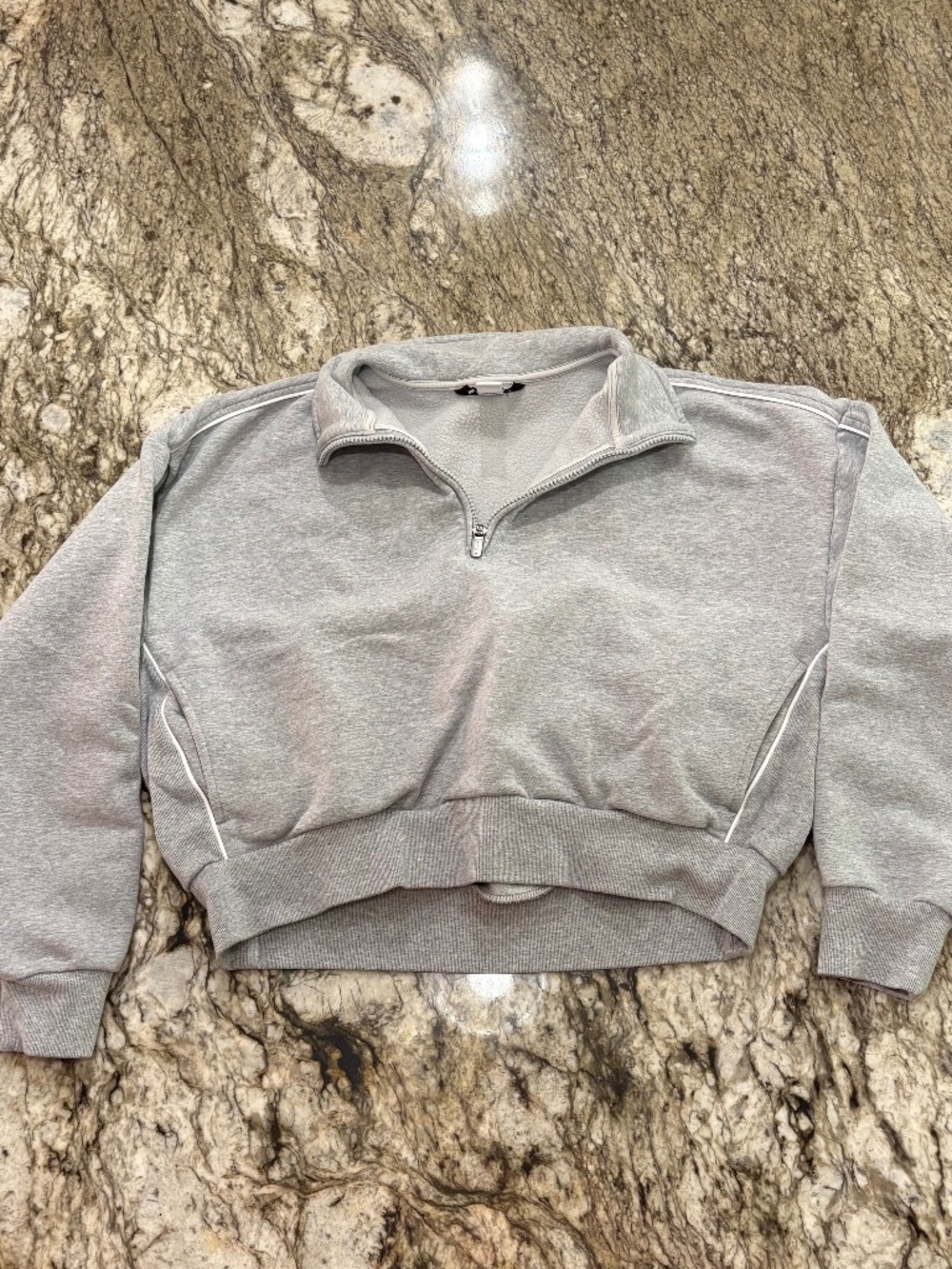 Athleta Fleece Cropped  1/4 Zip